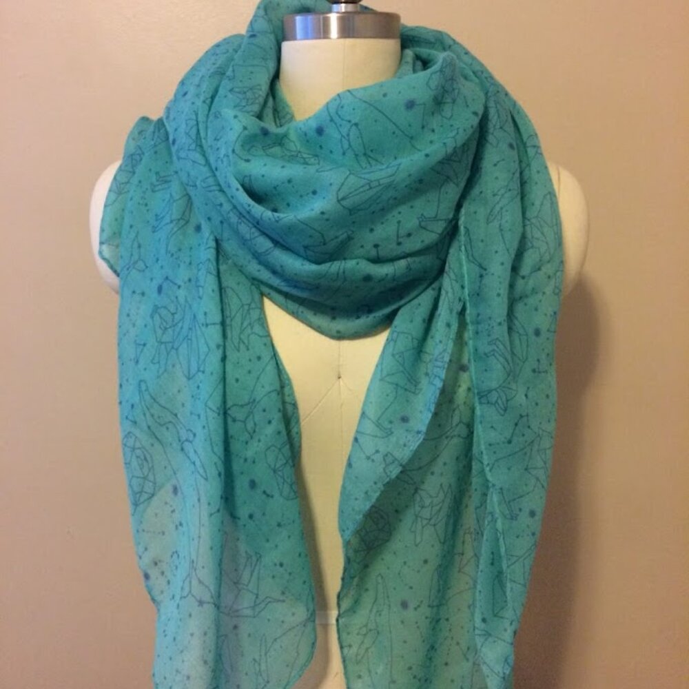 New Unworn Lightweight Constellation Fairycore Bohemian Scarf ModCloth